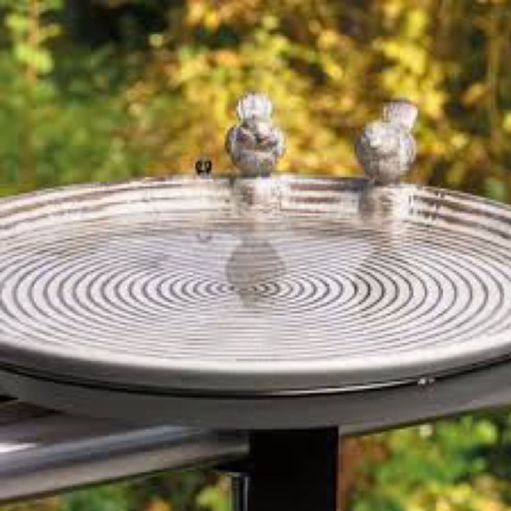 NWT Belavi Bird Drinking Trough Ceramic Spiral Bird Feeder - Brown and Cream - Picture 2 of 8